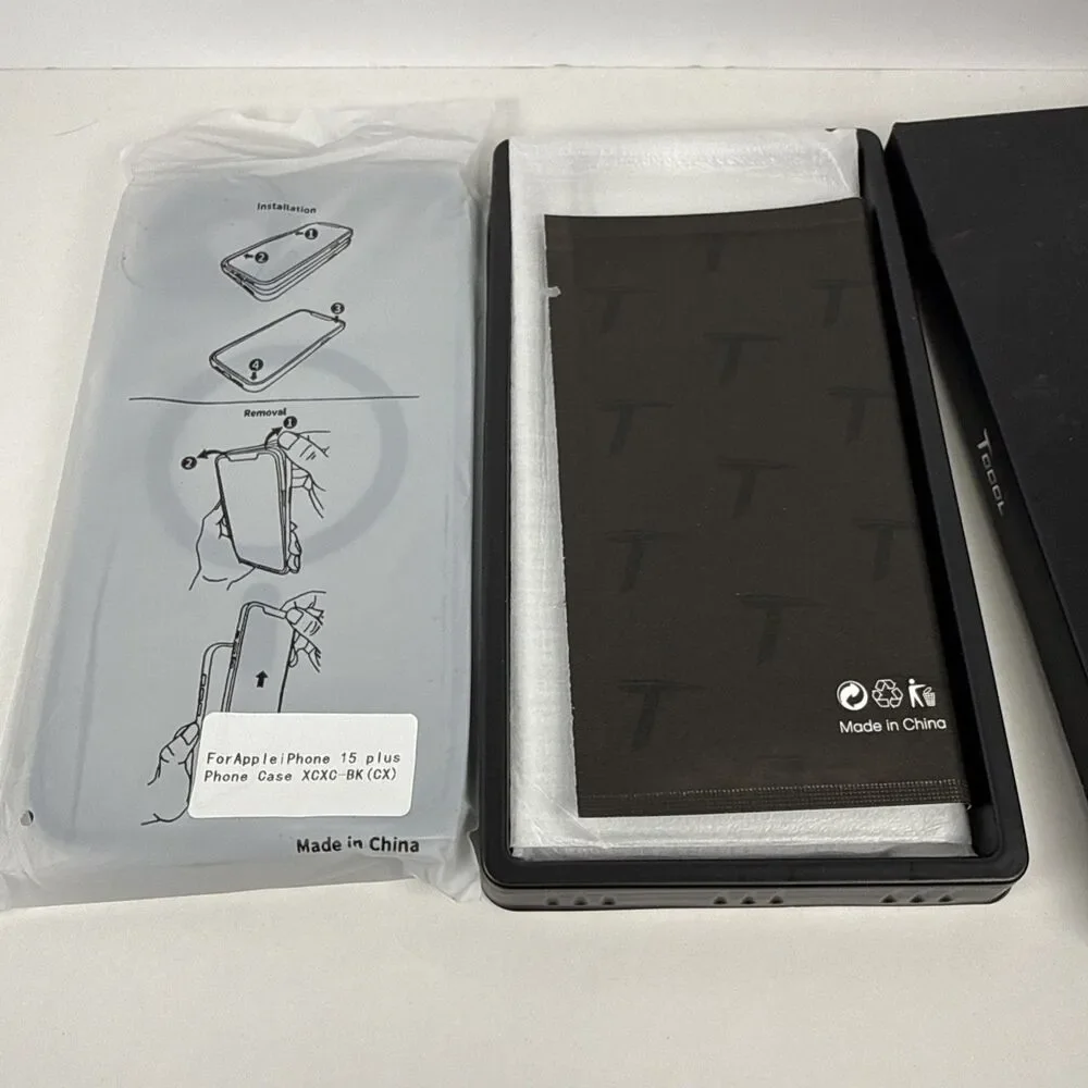 TOCOL 3 in 1 for iPhone 15 Plus Case, Compatible with MagSafe, Full Camera Care